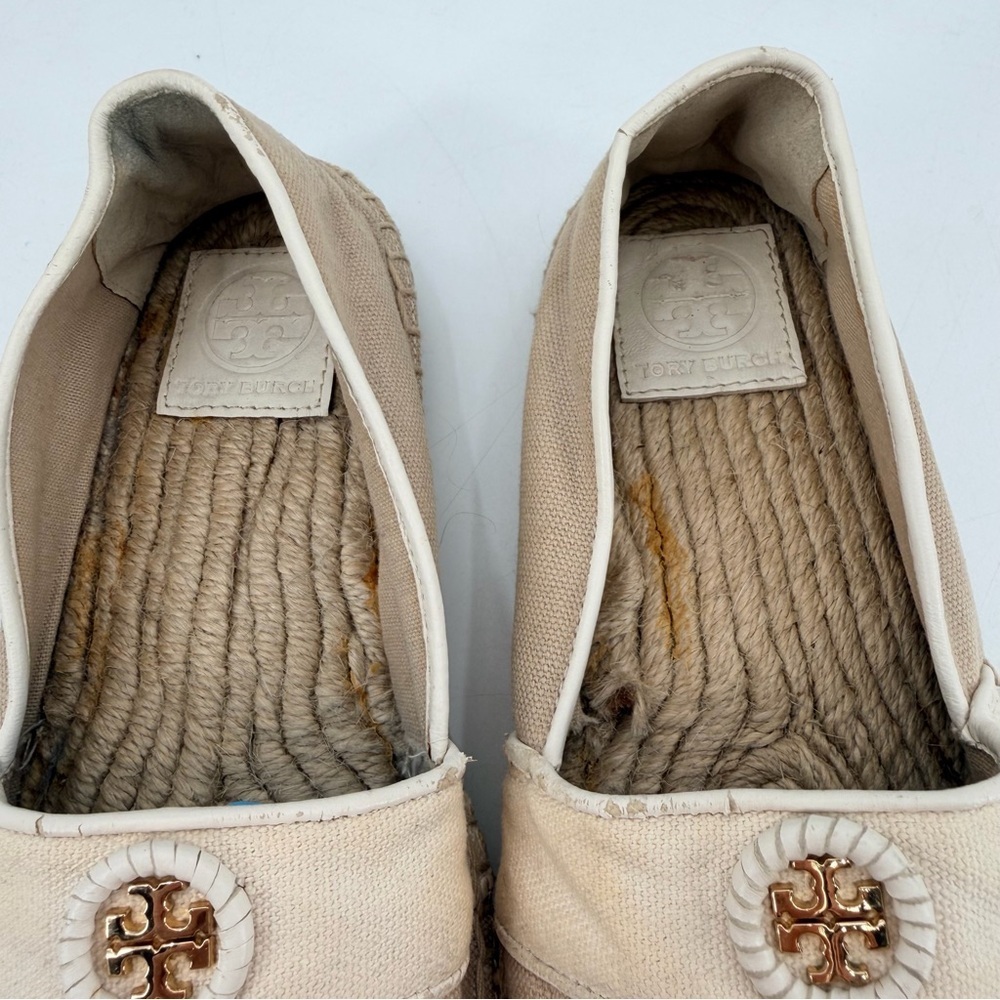 Tory Burch Espadrille Flats Shoes Size 7 FLAWS - Picture 4 of 8